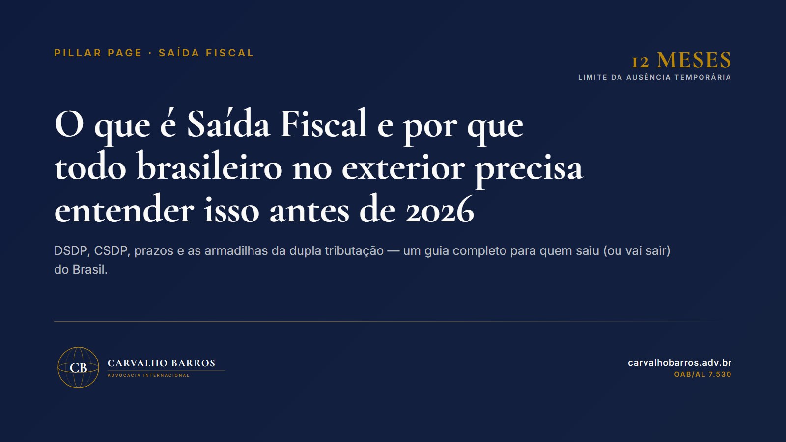 Carvalho Barros — artigo do blog